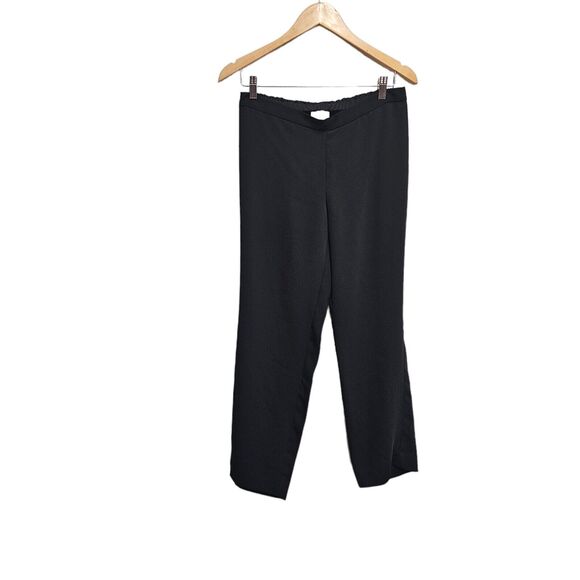 J. JILL Pants Slacks Pull On Lightweight Black Stretch Flat Front SMALL‎ - Picture 2 of 4